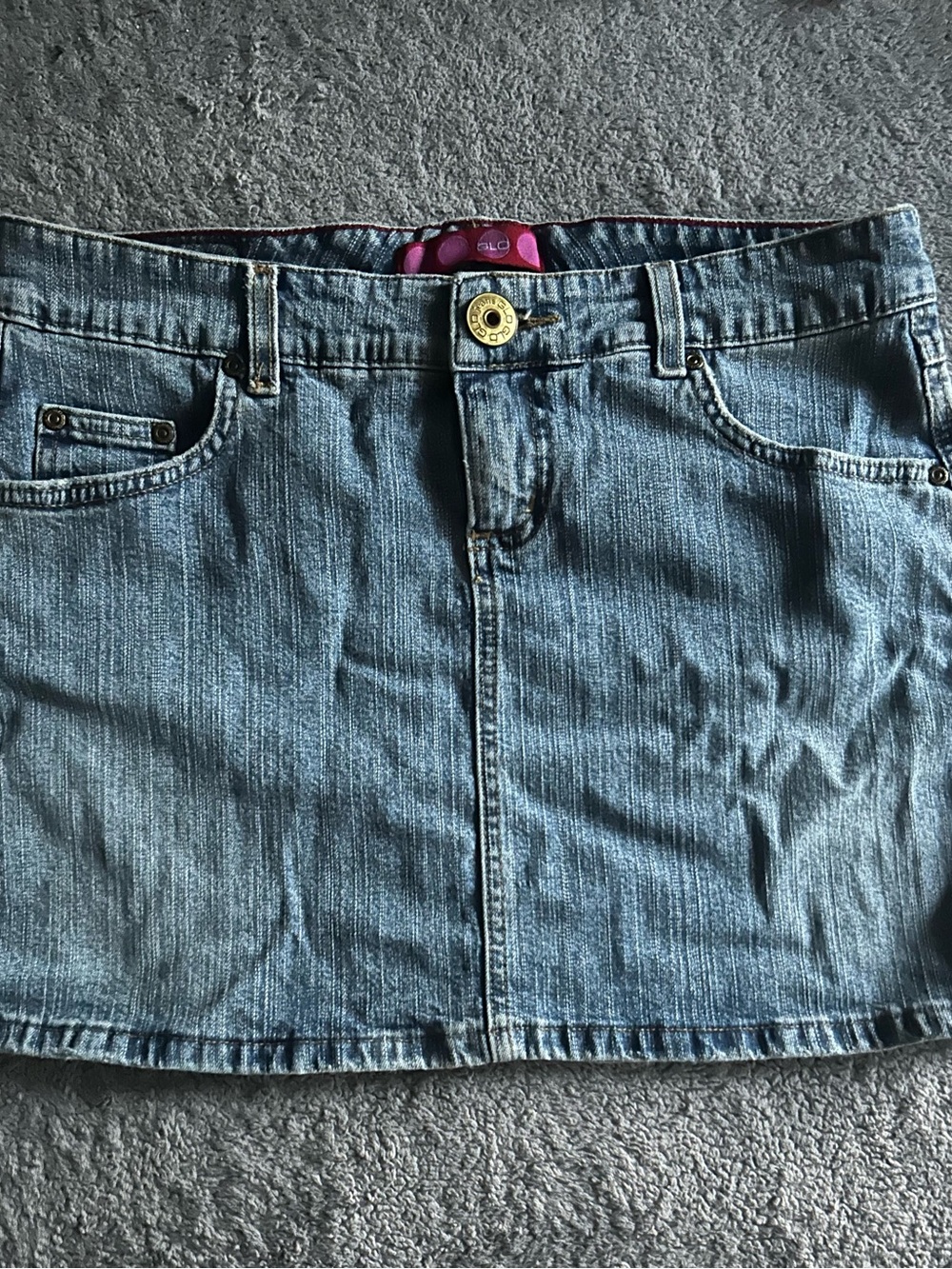 GLO jeans Light Blue Denim Mini Skirt